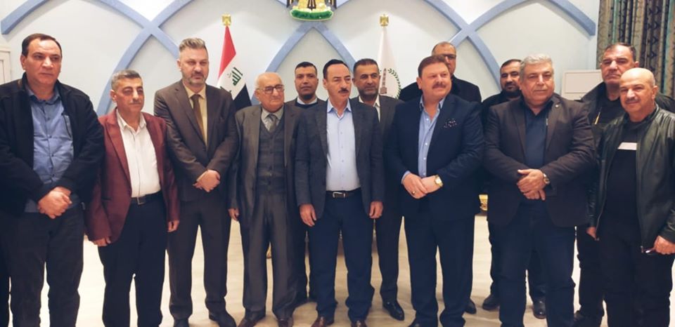  نينوى مع مجموعة من اصحاب مكاتب الصيرفة في الموصل