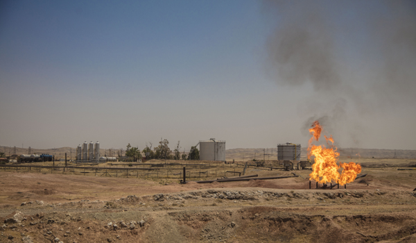 كركوك، تموز 2017، احد حقول النفط التي كانت تخضع لسيطرة حكومة اقليم كوردستان تصوير: بنار سردار