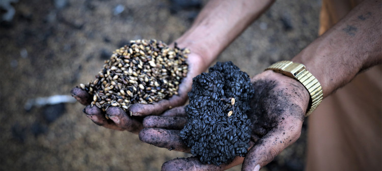 Fire devour three people & 150 donums of crops west of Kirkuk