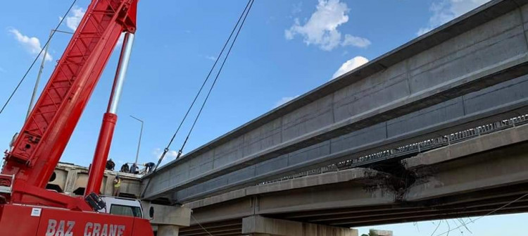 Reconstruction of Altun Kupri bridge linking Kirkuk-Erbil roads is ongoing