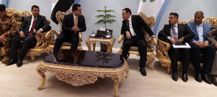 محافظ نينوى الجديد يصل ديوان المحافظة ويباشر بأداء مهامه