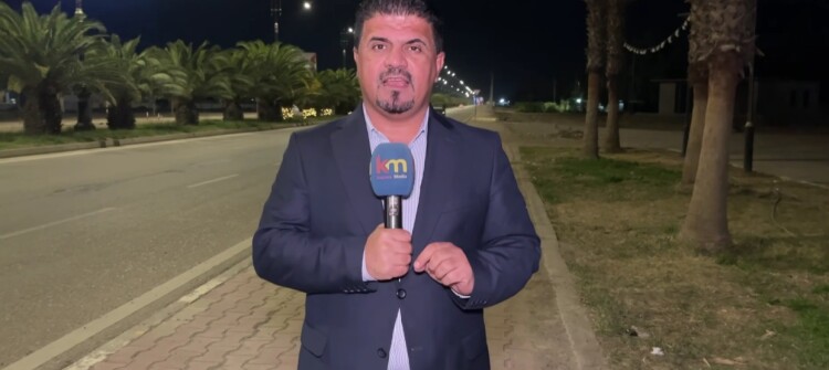 هێزێكی ئەمنی رۆژنامەنوس كاروان كەلاری دەستگیردەكەن