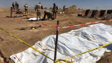 رفع رفات اكثر من 123 جثة.. <br>الكشف عن مقبرتين جماعيتين في بادوش