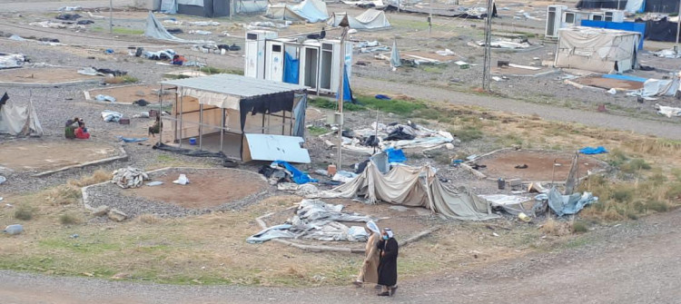 أغلاق مخيم يحياوه للنازحين في محافظة كركوك