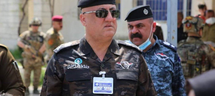 قائد شرطة كركوك وزوجته يغادران المستشفى بعد شفائهما من كورونا