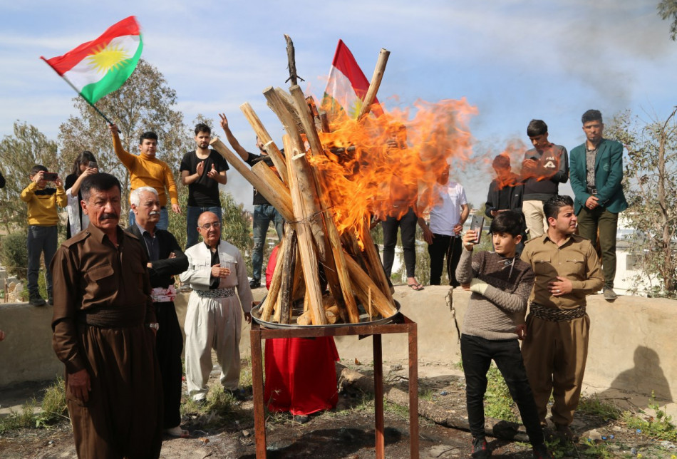 Fotoğraflarla Kerkük’te Newroz kutlamaları