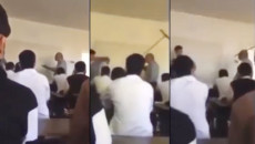 Dayakçı öğretmen cezalandırıldı