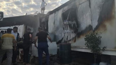 Duhok şehrinde mültecilerin dokuz karavanı yakıldı