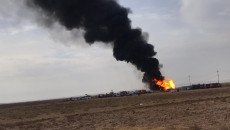 Oil well in Kirkuk still burns