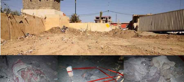 جهاز المخابرات العراقي يقوم بتسوية أرض تضم "مقبر جماعية" وسط سنجار بجرّافات