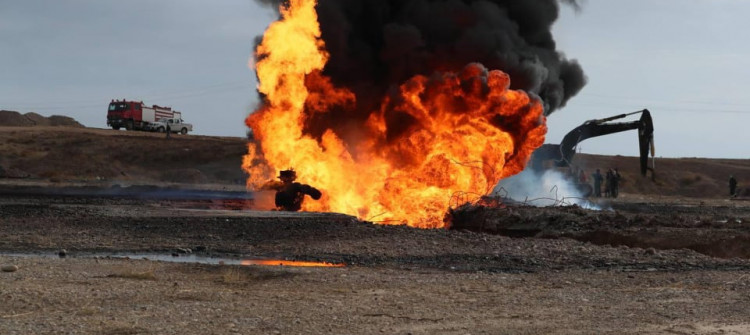 تعرض احدى أنابيب نقل النفط في كركوك للتفجير